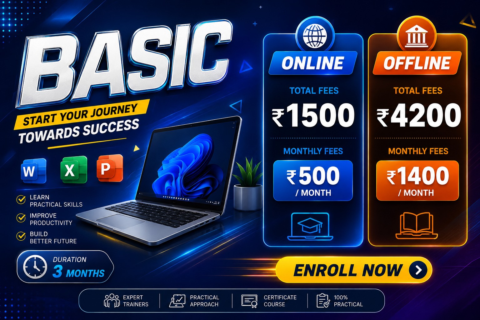 3 Month Computer Course Mathura